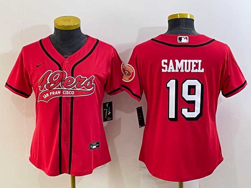 Women's San Francisco 49ers #19 Deebo Samuel Red Color Rush With Patch Cool Base Stitched Baseball Jersey,We sell and wholesale Women's San Francisco 49ers #19 Deebo Samuel Red Color Rush With Patch Cool Base Stitched Baseball Jersey on line form chian!